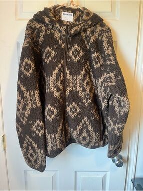Old Navy Sherpa Zip Up Hoodie